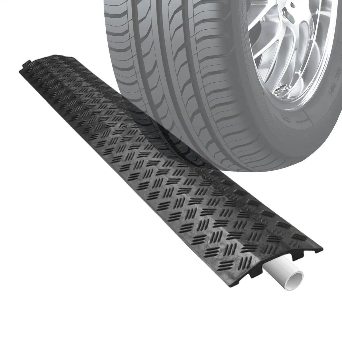 PVC Cable Ramp – Heavy-Duty Outdoor Floor Cord Protector Cable Protector Ramp SPOT