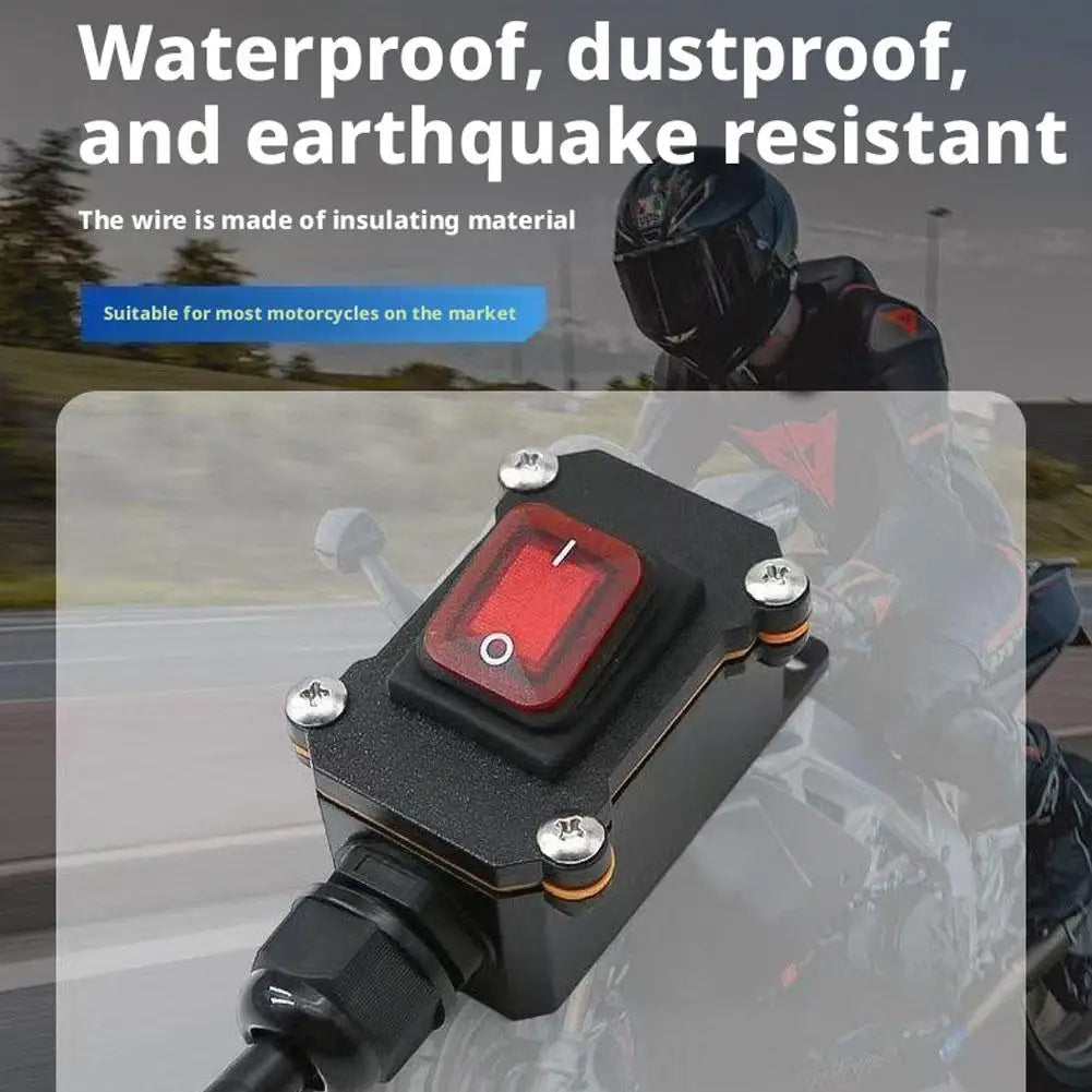Waterproof Motorcycle Battery Disconnect Kill Switch 12V/24V Motorcycle Kill Switch SPOT