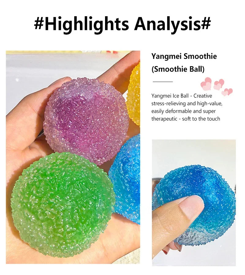 Squishy Mochi Ice Ball Fidget Toy – Soft Slow-Rebound Squeeze Fidget Squeeze Toy SPOT