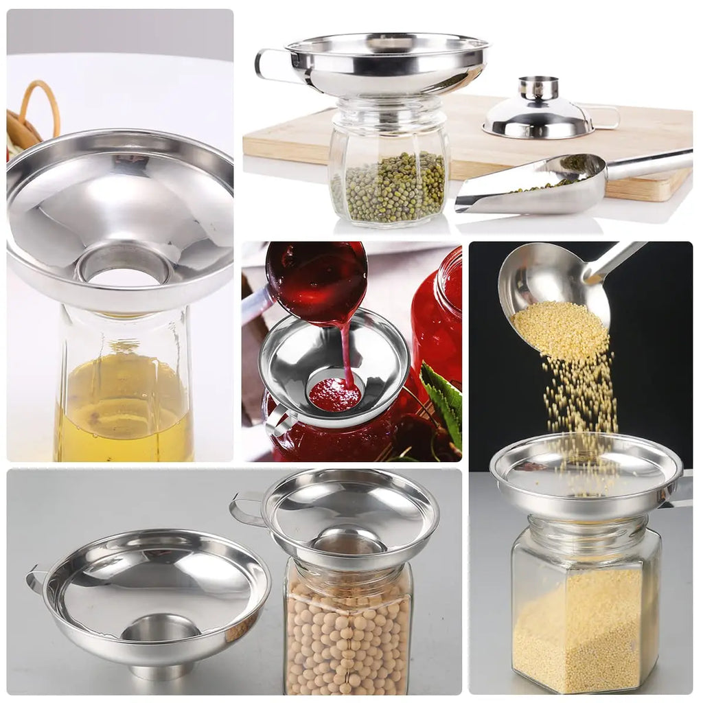 WOOJACK 4.5" Stainless Steel Canning Funnel for Mason Jars Canning Funnel SPOT