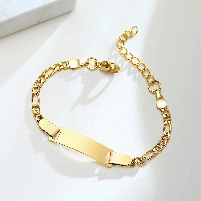Kids Stainless Steel Adjustable Link Bracelet – Boy & Girl Gift Kids Link Bracelet SPOT