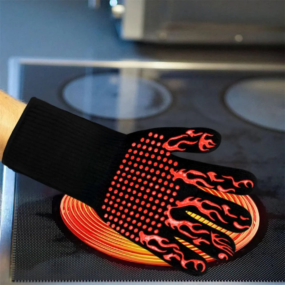 Heat Resistant BBQ Oven Glove – Flame Retardant, 300–500°C Oven & BBQ Glove SPOT