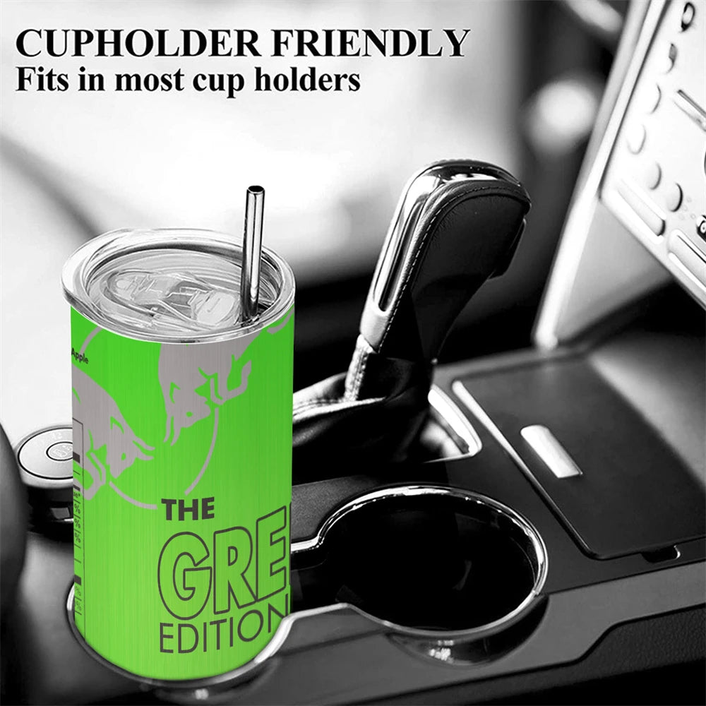 20oz Stainless Steel Vacuum Thermos Tumbler with Straw Insulated Thermos Tumbler SPOT