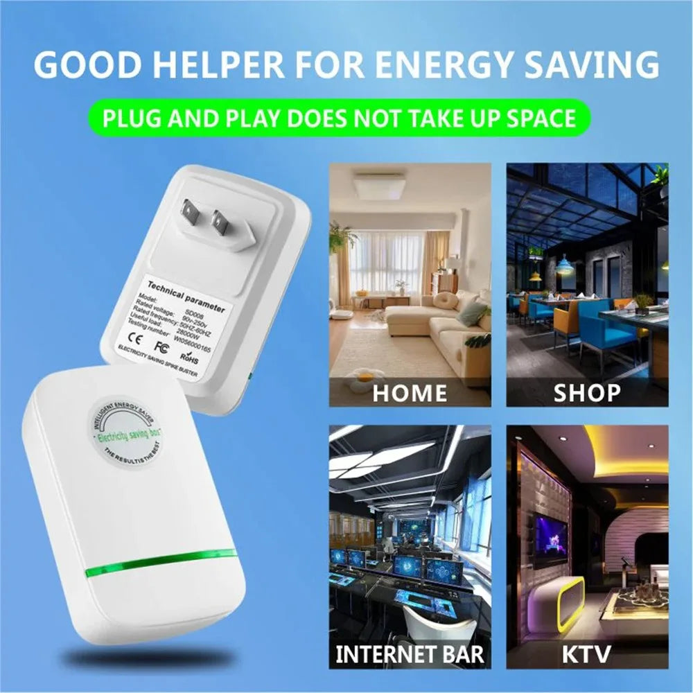 EU Power Saver Box – Voltage Stabilizer 90V-250V Home & Office Voltage Stabilizer SPOT