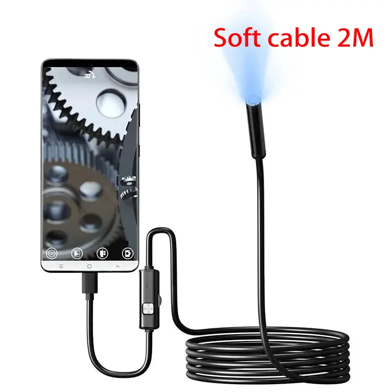 7mm Borescope Inspection Camera – IP67 Waterproof, Type-C Borescope Inspection Camera SPOT 2M USB Type-C