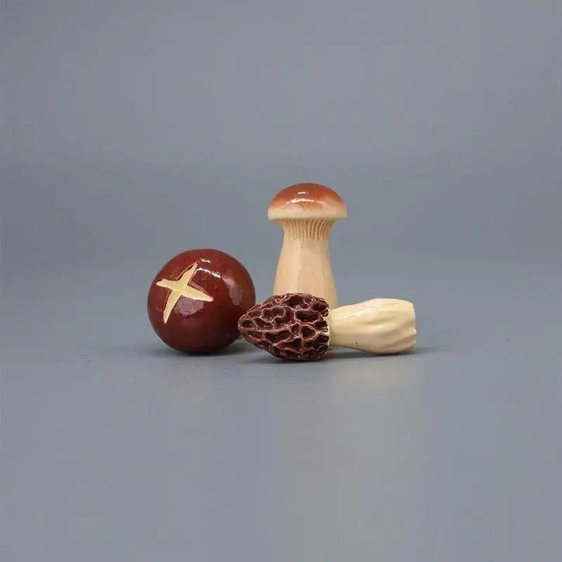8-Piece Resin Mini Mushroom Fairy Garden Figurines Set Garden Figurine Set SPOT