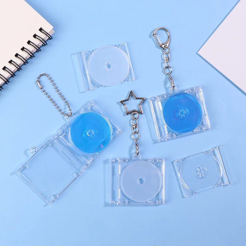 Mini NFC CD Disc Case Keychain – DIY Customizable Charm NFC Keychain Charm SPOT