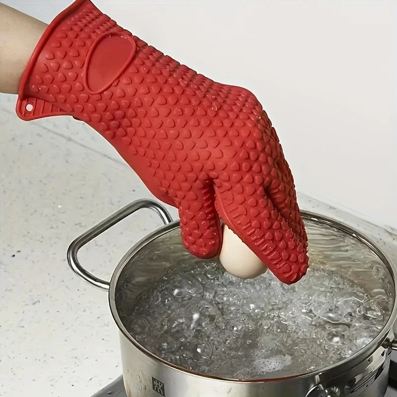 Silicone Oven Mitts – Heat-Resistant Non-Slip Kitchen Gloves Silicone Oven Mitts SPOT