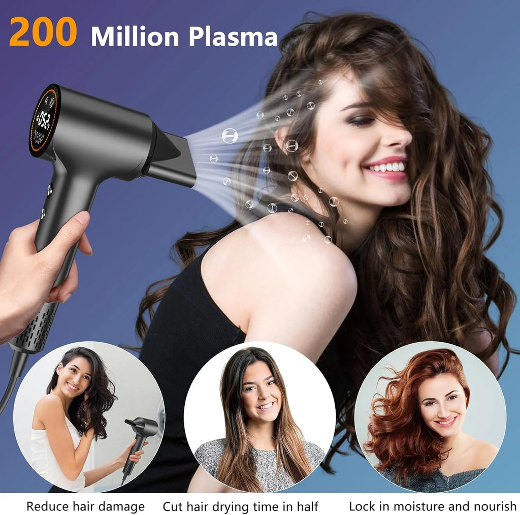 Professional 1500W Ionic Hair Dryer – 110,000 RPM Salon Blow Dryer Ionic Hair Dryer SPOT