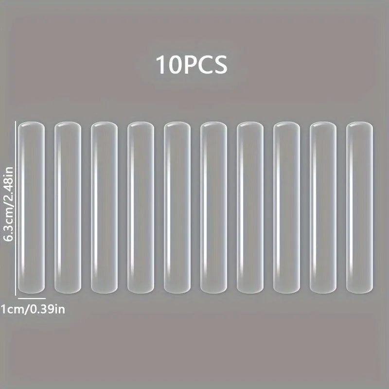10-Pack Clear Silicone Door Anti-Collision Pads | Sealing Strips Door Bumper Pads SPOT WHITE