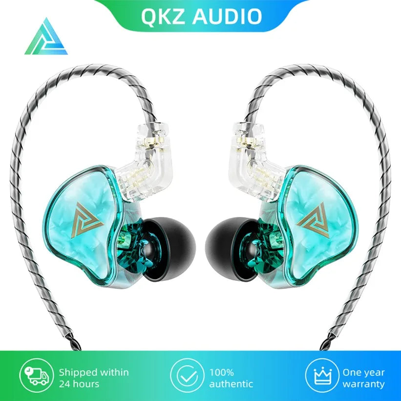 QKZ URUS PRO HiFi Wired Earbuds – IPX4 Sport IEMs with Mic Wired In-Ear Monitors SPOT