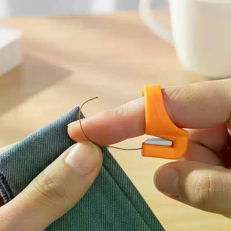 5-Pack Finger Ring Thread Cutters – Portable Sewing Blade Tool Sewing Thread Cutter SPOT