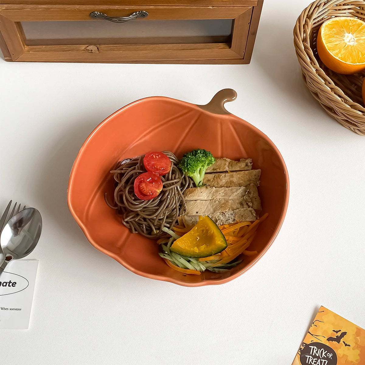 Halloween Pumpkin Ceramic Dinner Plate – Festive & Decorative Ceramic Dinner Plate SPOT