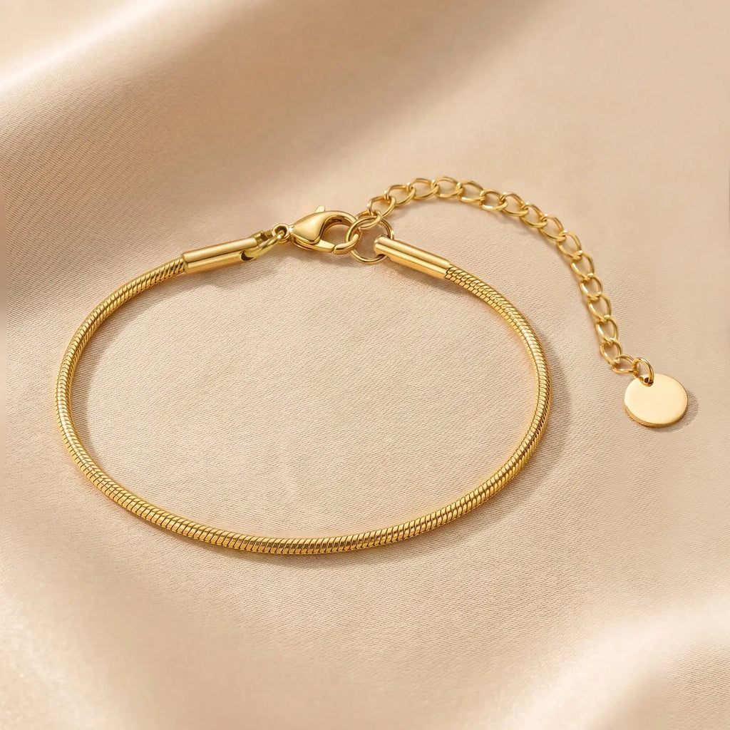 Stainless Steel Snake Chain Bracelet – Non-Tarnish, Waterproof Snake Chain Bracelet SPOT