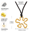 Black Onyx Round Pendant Necklace | Gold Boho Jewelry Pendant Necklace SPOT NC-2108G