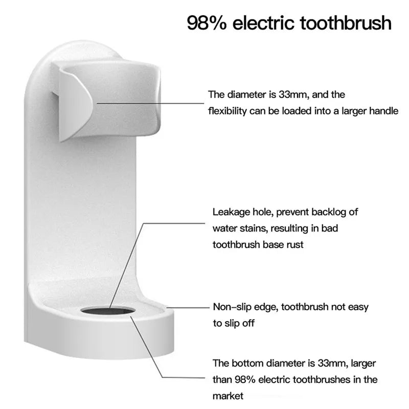 Wall-Mounted Electric Toothbrush Holder – No-Drill Stand Toothbrush Holder SPOT