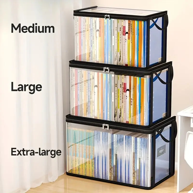 Clear PVC Storage Box – Flip-Top Lid & View Window Organizer Storage Organizer Box SPOT