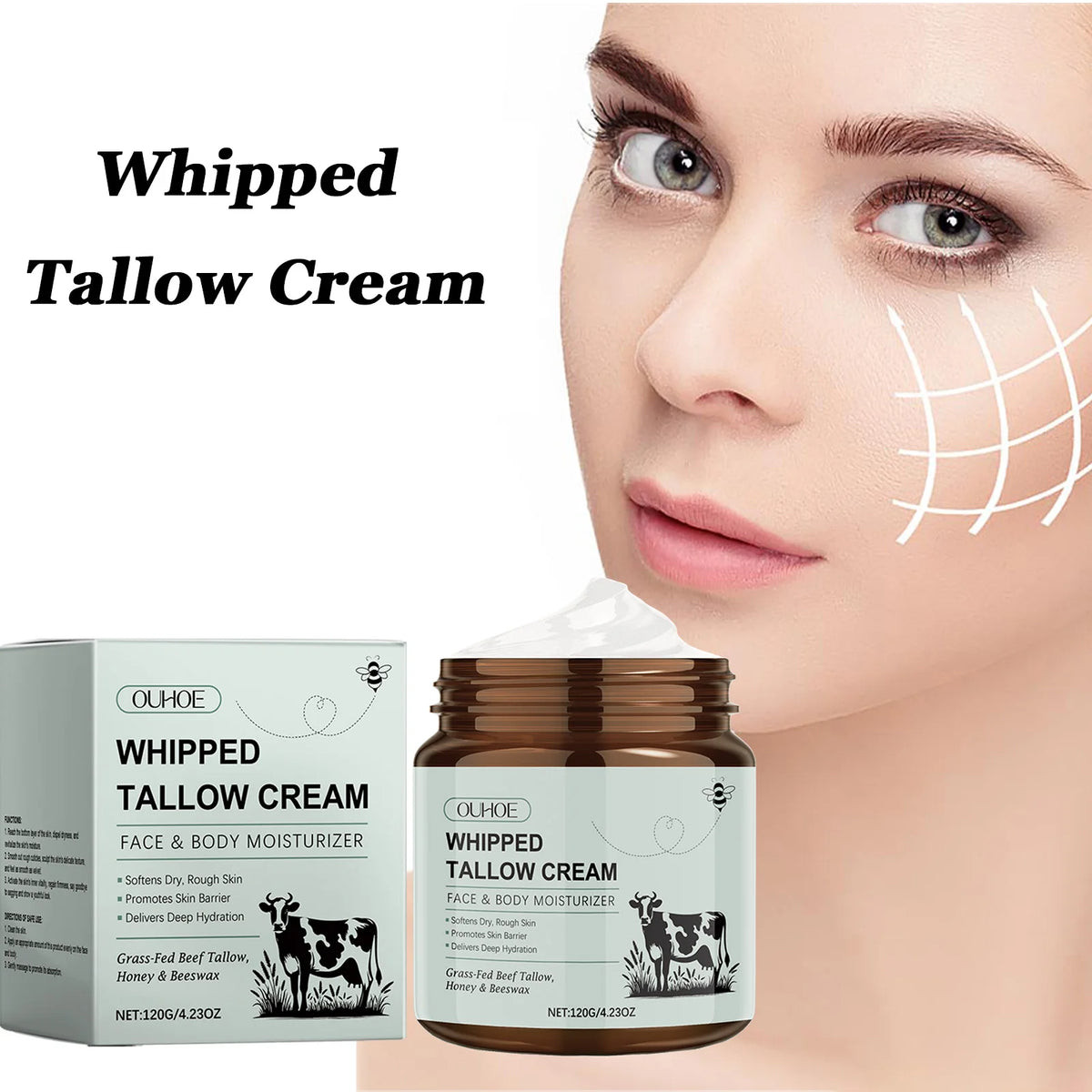 Whipped Tallow Face Cream – Nourish, Brighten & Firm Skin Tallow Face Cream SPOT