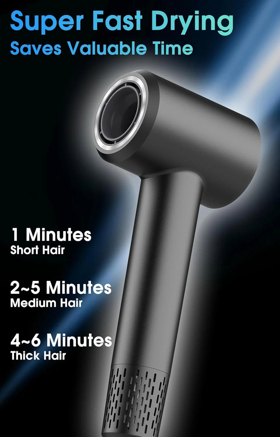 MORECOO 110,000 RPM Ionic Hair Dryer – 1500W Brushless Ionic Hair Dryer SPOT