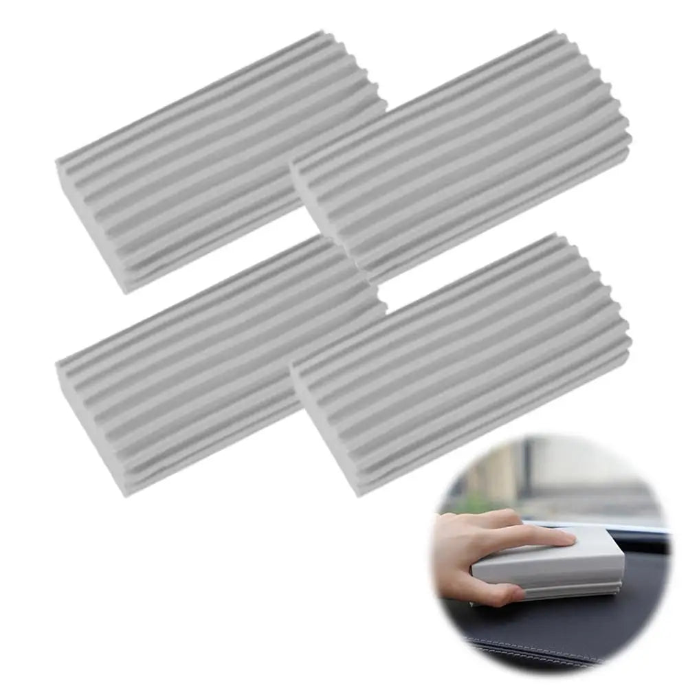 Sponge Groove Detail Brush – Blinds, Window Tracks & Vents Sponge Cleaning Brush SPOT 4pcs Grey