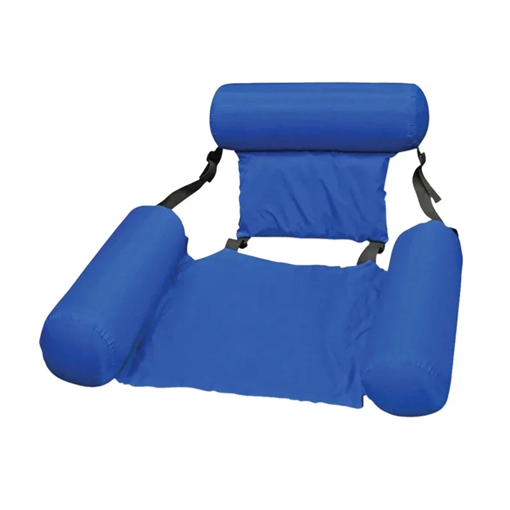 Inflatable Water Hammock Pool Float Lounger for Adults Inflatable Pool Float SPOT Dark Blue