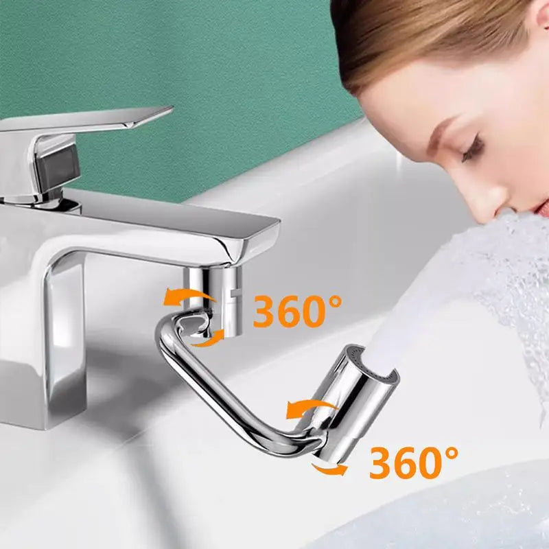 1080° Rotatable Faucet Aerator – 2-Mode Sink Water Extender Faucet Aerator Extender SPOT