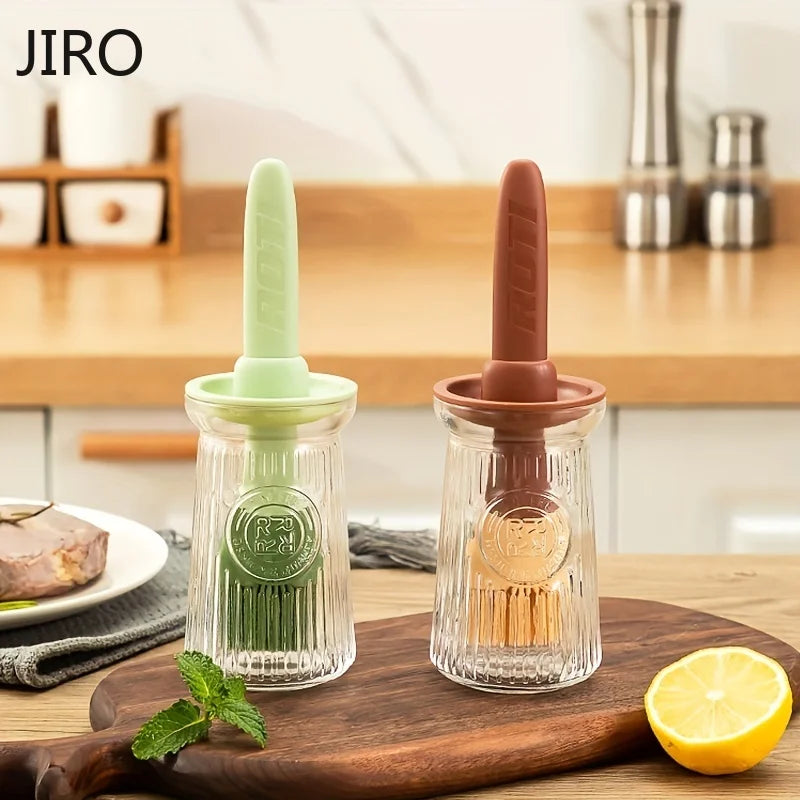 Silicone BBQ Oil Brush with Bottle – Basting Tool for Grilling BBQ Basting Brush SPOT