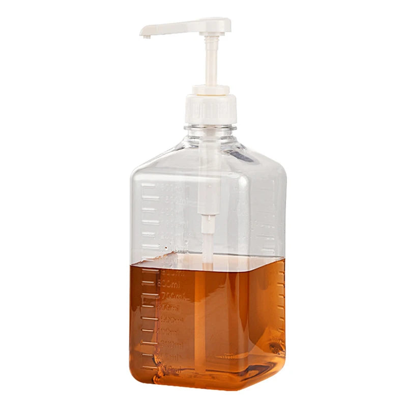 1600ml Syrup & Honey Dispenser Bottle with Pump & Scale Liquid Dispenser Bottle SPOT