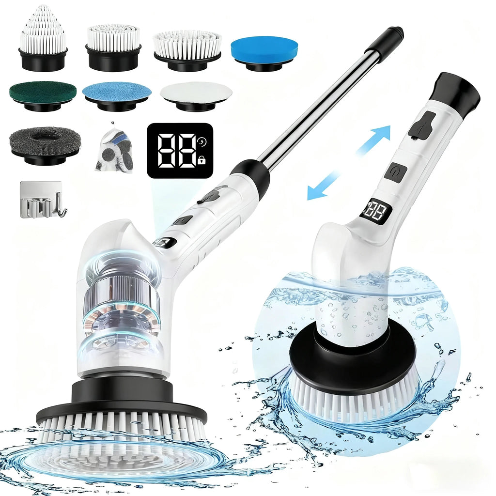 Electric Cleaning Brush – Kitchen & Bathroom Floor Scrubber Electric Cleaning Brush SPOT