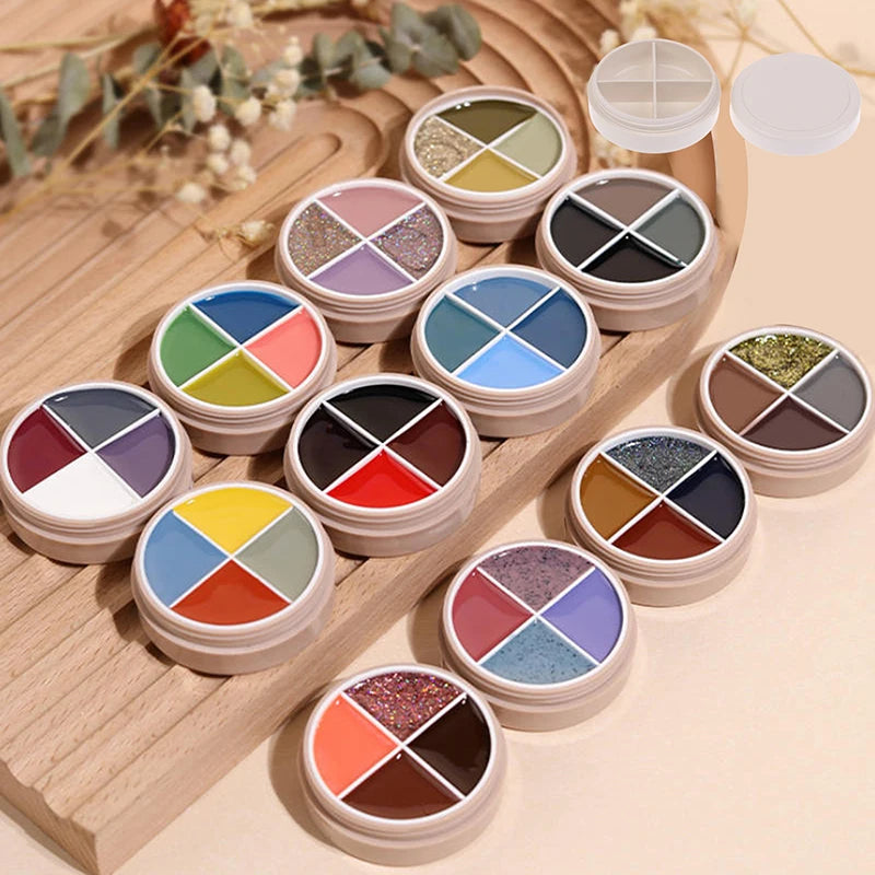 Empty Nail Gel Jar 3/4 Grid – Glitter Polish Holder Organizer Nail Gel Organizer Jar SPOT