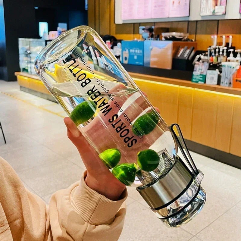 Large Capacity Glass Water Bottle 0.75–2L | Leakproof & Portable Glass Water Bottle SPOT
