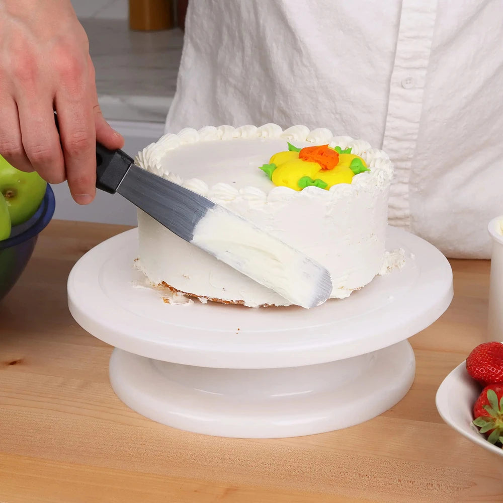 Cake Turntable Set with Spatulas & Icing Scrapers | Baking Kit Cake Decorating Kit SPOT