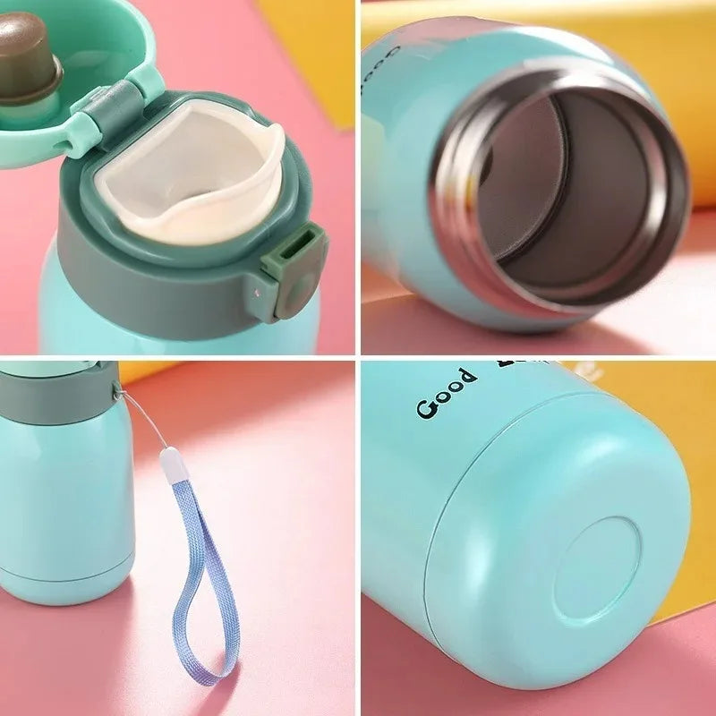 Cute Mini Thermos 200ml 350ml Kids Cartoon Stainless Flask Vacuum Flask Thermos SPOT