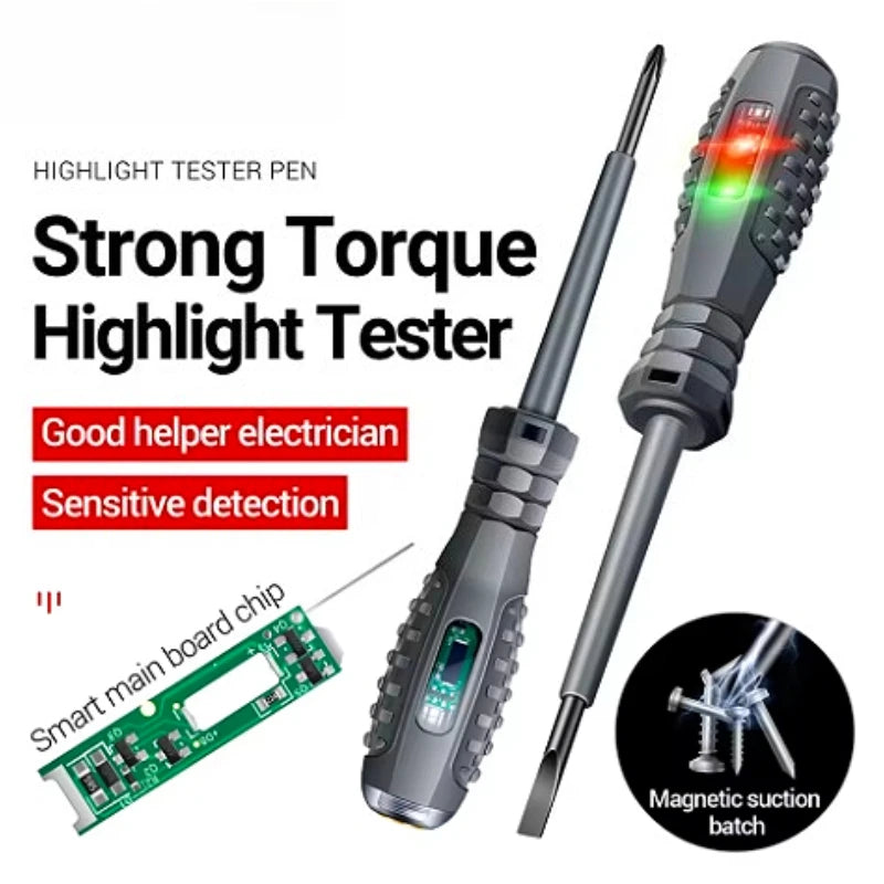 Electric Voltage Tester Pen 2-Pack – Slotted & Phillips Voltage Tester Pen SPOT