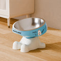 Elevated Stainless Steel Pet Bowl – Anti-Slip Cats & Dogs Elevated Pet Bowl SPOT Blue