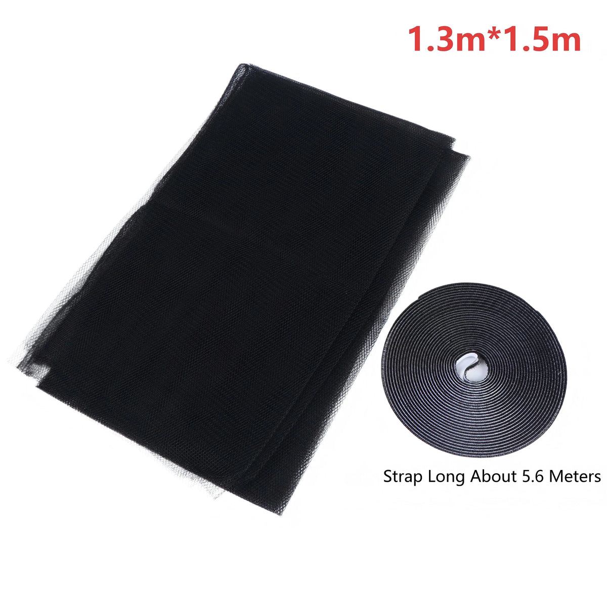 Cuttable Mosquito Window Screen Mesh – Tool-Free Install Window Insect Screen SPOT Black 130x150cm