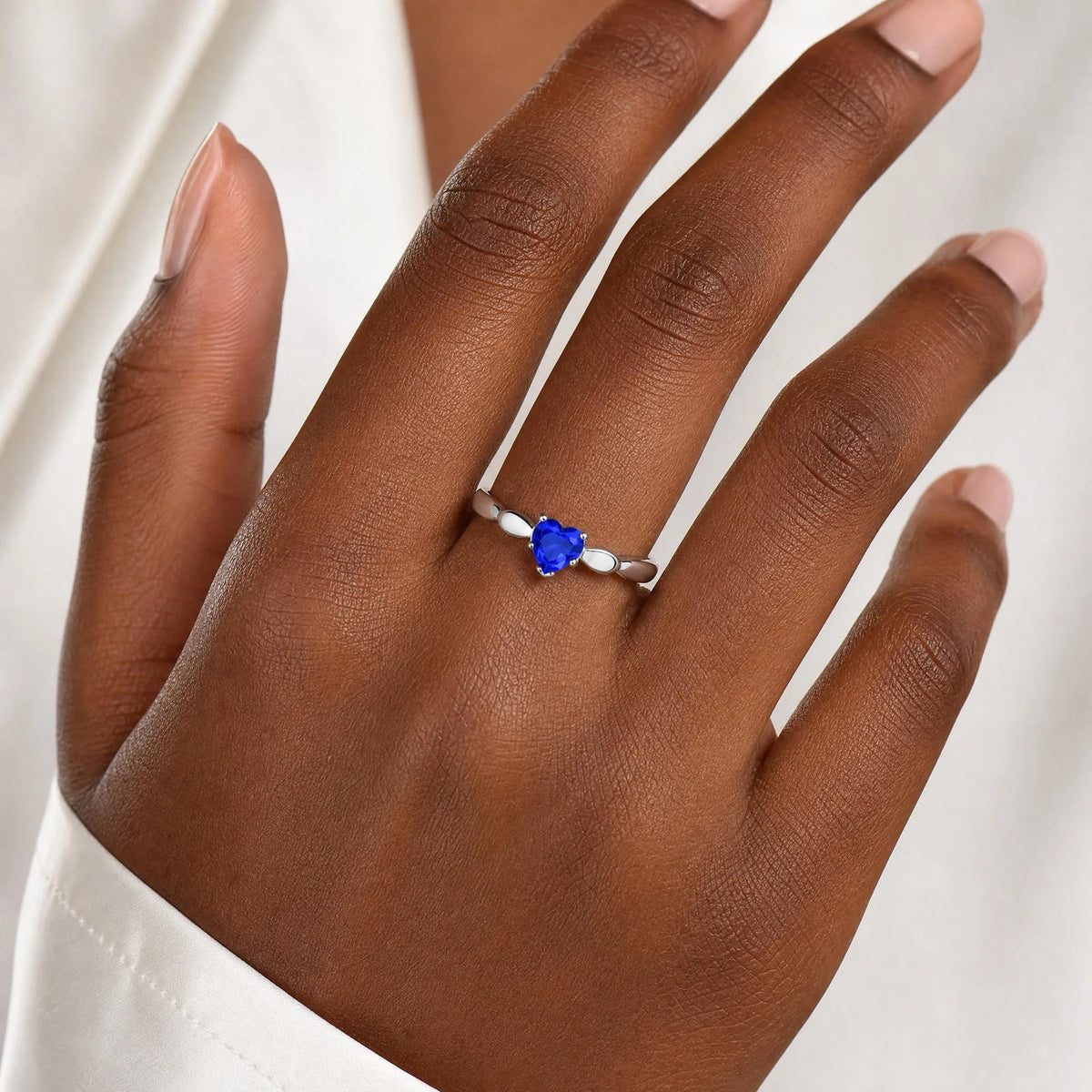 Vintage Heart CZ Stackable Ring – Stainless Steel, No Fade Stackable CZ Ring SPOT