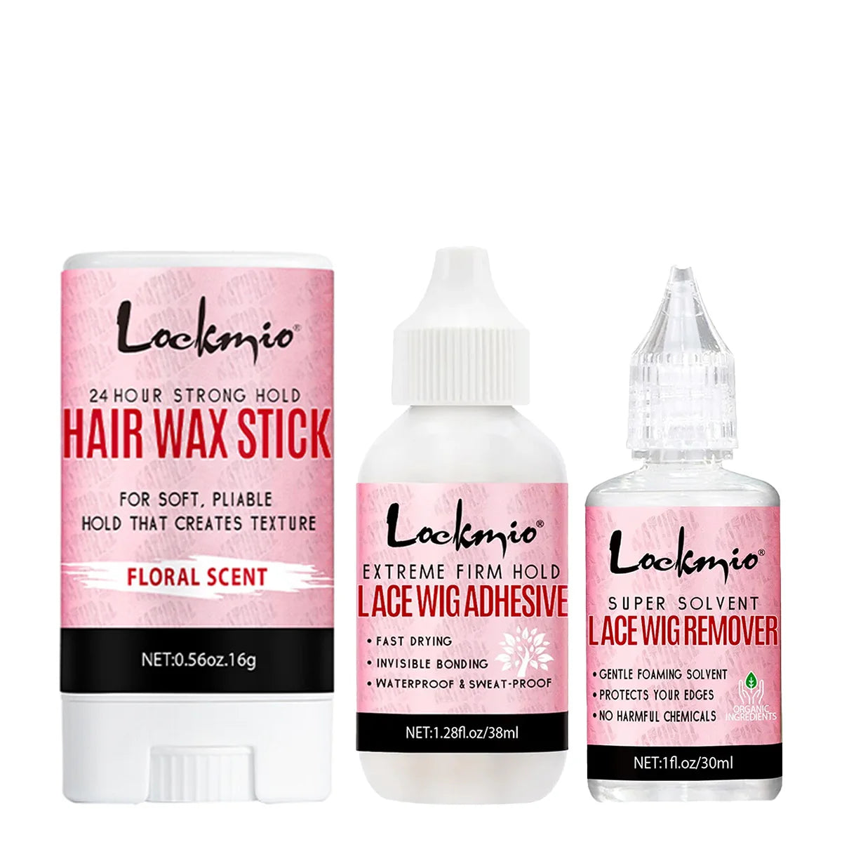 Strong Hold Hair Wax Stick & Lace Wig Adhesive Travel Kit Hair Styling Kit SPOT 16g-38glue-30remover