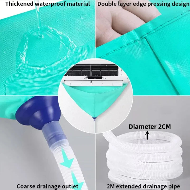 AC Cleaning Kit – Leak-Proof Bag, Drain Pipe & Tools AC Cleaning Kit SPOT