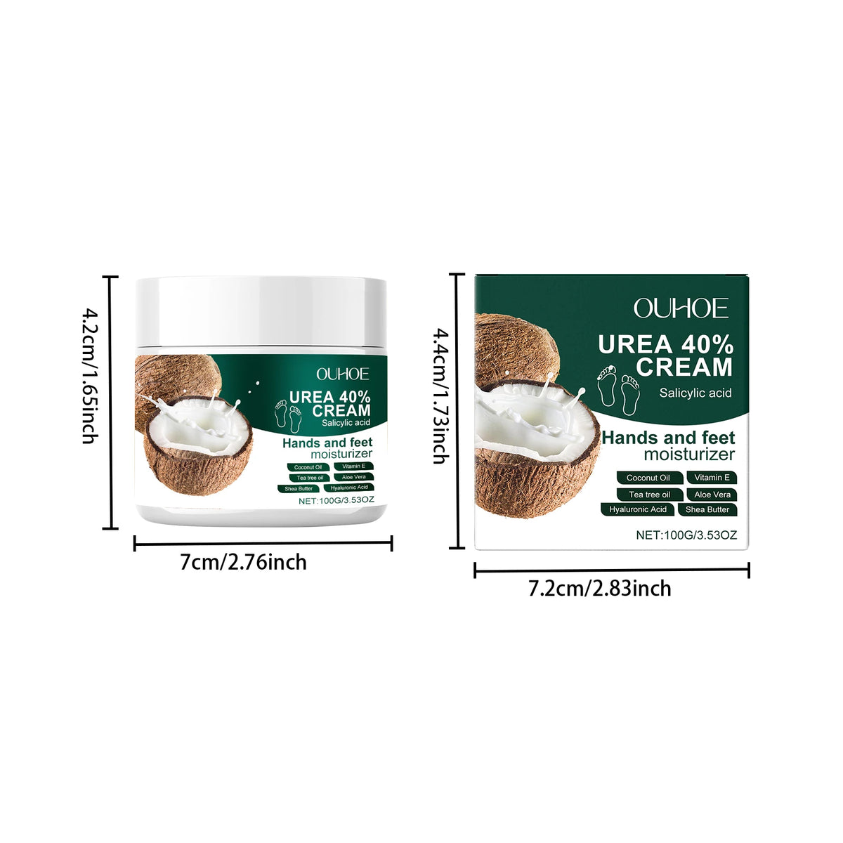 Urea 40% Foot Cream with Salicylic Acid – Callus & Dry Skin Foot & Hand Cream SPOT 100g Boxed
