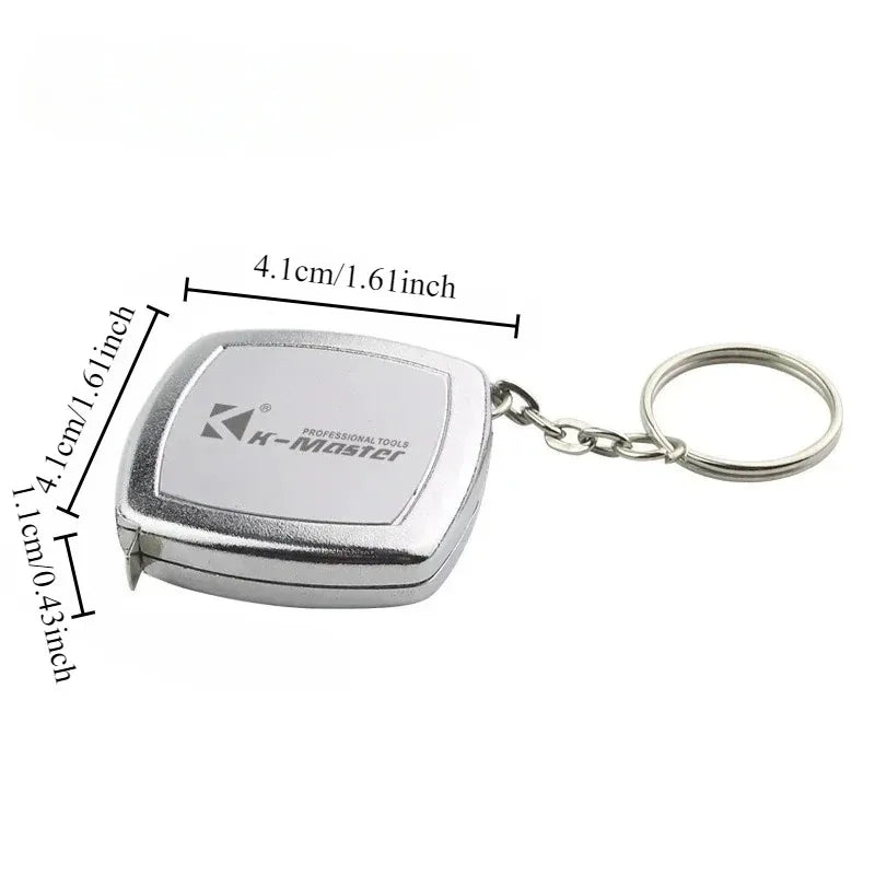 2M Mini Steel Tape Measure Keychain – Portable Pocket Tool Mini Tape Measure SPOT
