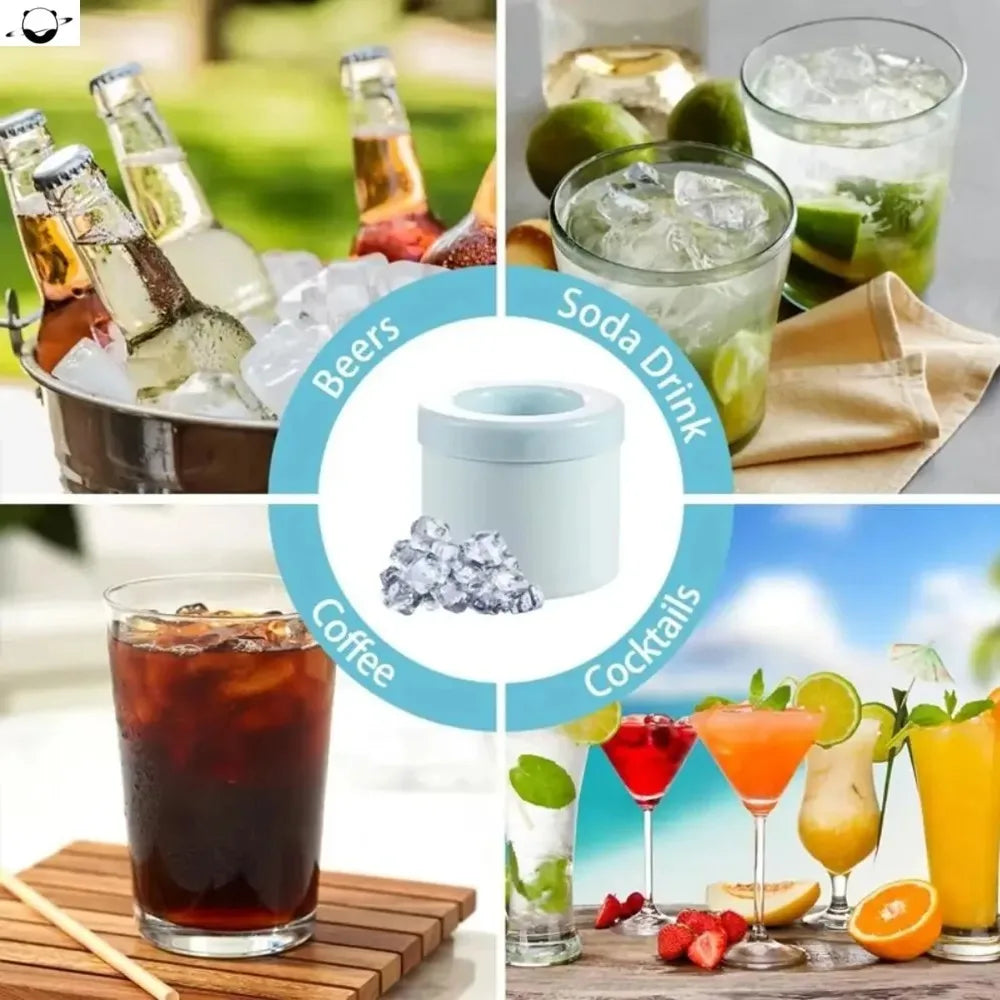 Silicone Round Ice Cube Mold – DIY Mini Ice Maker for Home Bar Ice Cube Mold SPOT