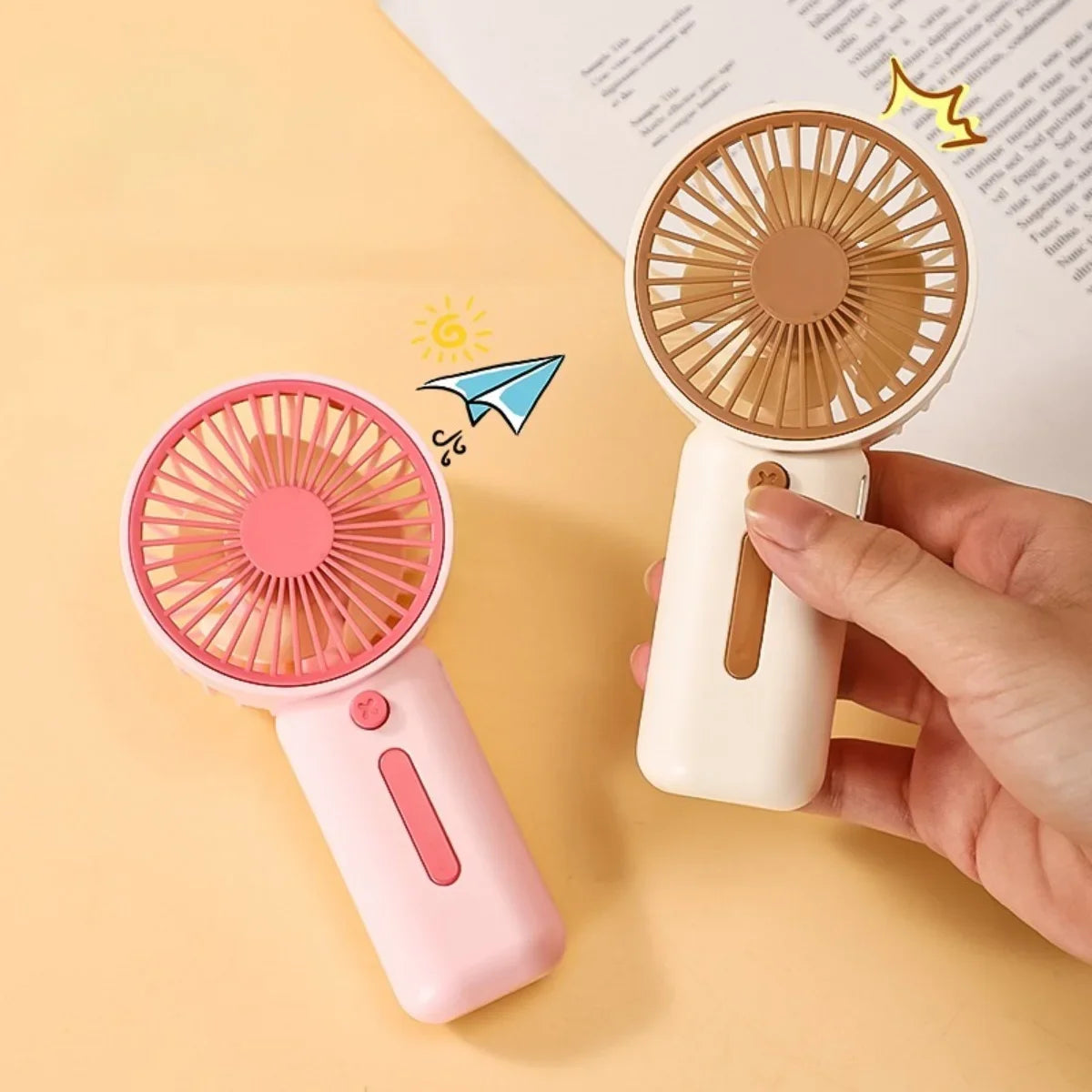 Portable Mini Handheld Fan – 3-Speed Battery Operated Handheld Mini Fan SPOT