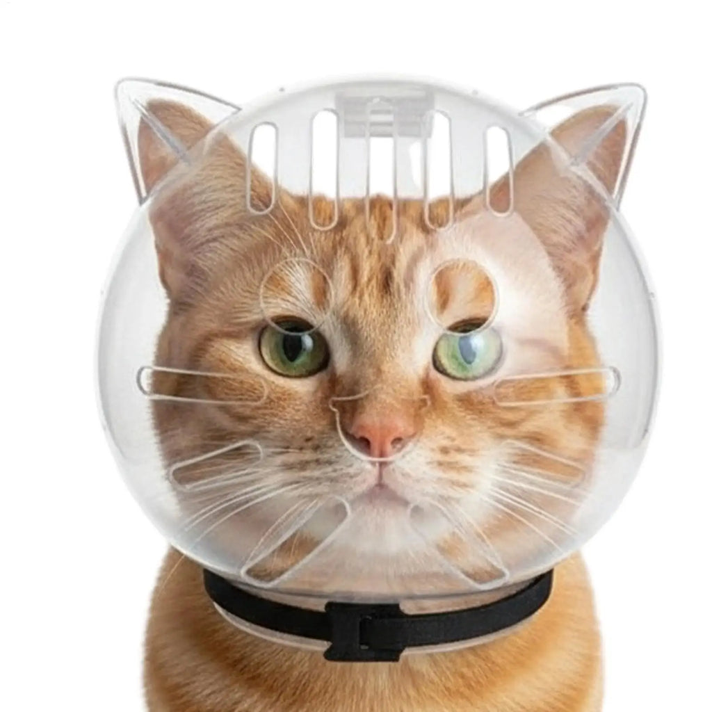 Cat Bubble Muzzle – Breathable Transparent Grooming Helmet Cat Grooming Muzzle SPOT