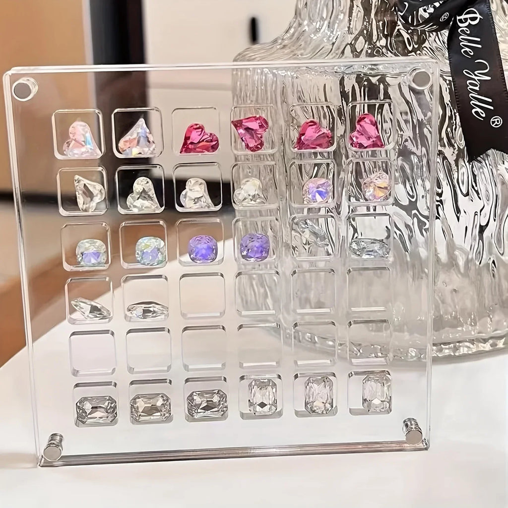 36-Grid Clear Acrylic Magnetic Display Case – Organizer Box Acrylic Display Case SPOT