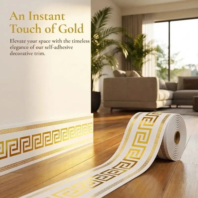 Peel & Stick Wall Border Sticker – Waterproof PET Baseboard Decal Wall Border Sticker SPOT