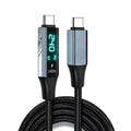 240W USB-C Cable | 40Gbps Data | 8K Video | Digital Display USB-C Charging Cable SPOT black 1m