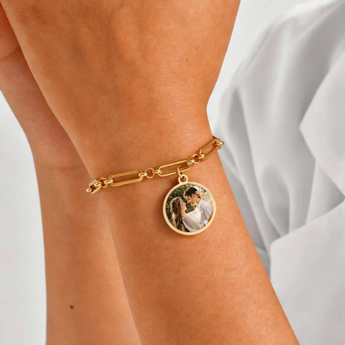 Personalized Photo Locket Charm Bracelet for Women | Custom Custom Photo Bracelet SPOT