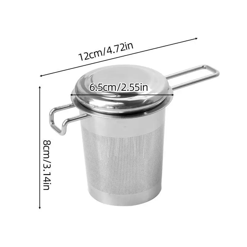 Stainless Steel Tea Infuser – Fine Mesh Cone with Dual Handles Tea Infuser Strainer SPOT A2