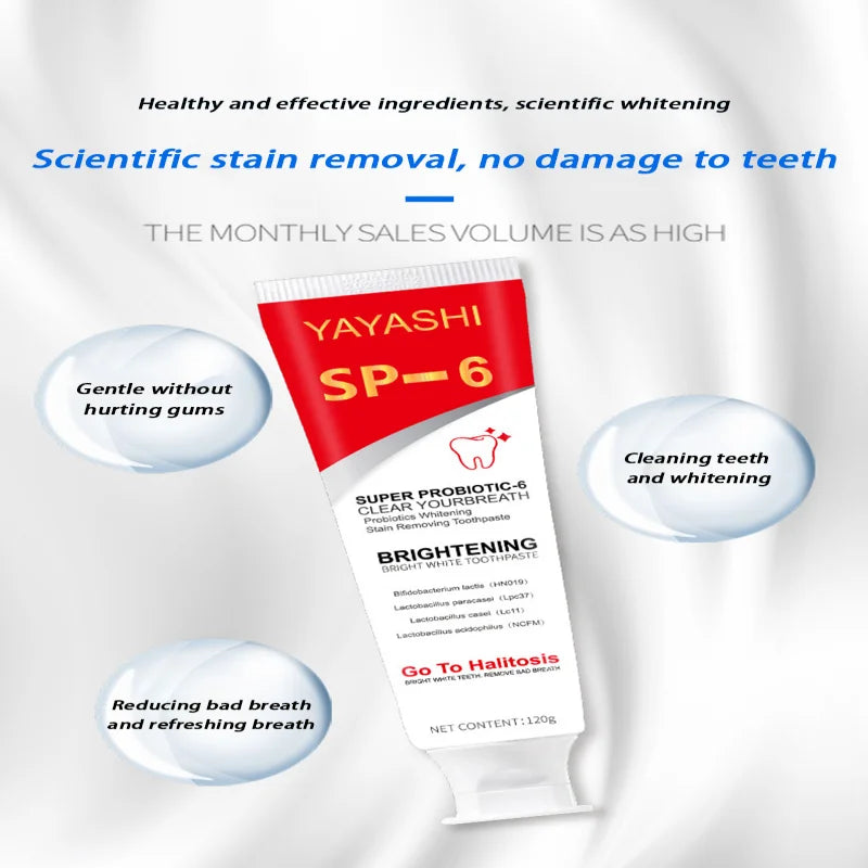 Eelhoe SP-6 Probiotic Whitening Toothpaste 120g – Stain Removal Whitening Toothpaste SPOT
